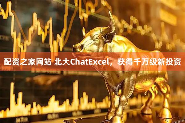 配资之家网站 北大ChatExcel，获得千万级新投资